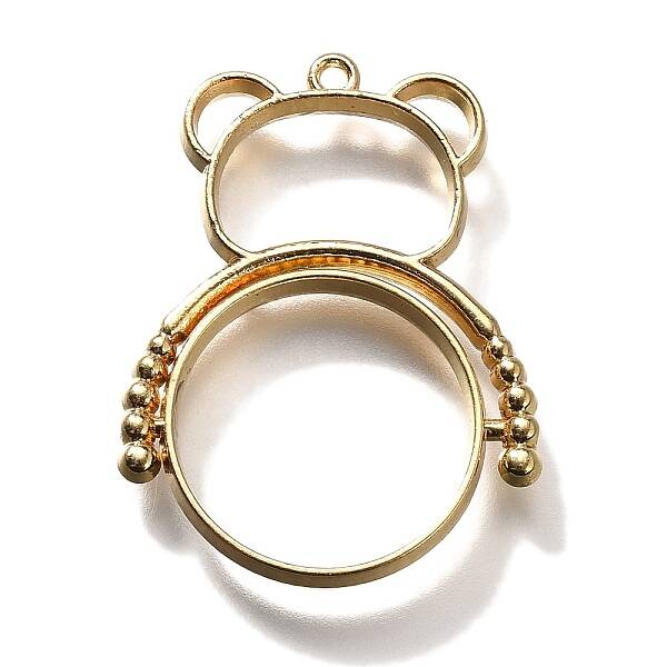 Alloy Open Back Bezel Pendants