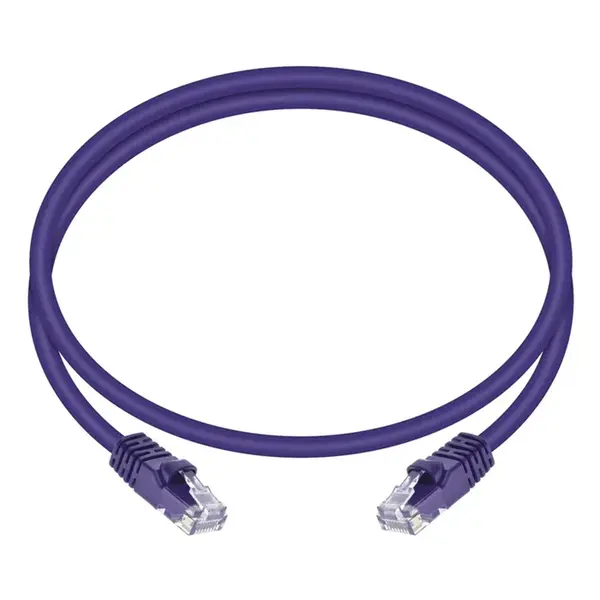 2137 Monoprice Cat5e Ethernet Patch Cable Snagless RJ45 Stranded 350MHz UTP Pure Bare Copper Wire 24AWG 3ft Purple
