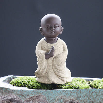 Ceramics Buddhist Monk Statue