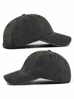 Unisex Casual Street Style Minimalist Solid Color Baseball Cap, New Trend All-match Sportive Baseball Cap, Trendy Hat for Men...