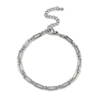 304 Stainless Steel Oval Link Bracelets for Men Women