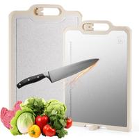 SUNMORN 100% Titanium Cutting Board – 99.9% Antibacterial & Medical-Grade TA1 Pure Titanium Double-Sided, Dishwasher ...