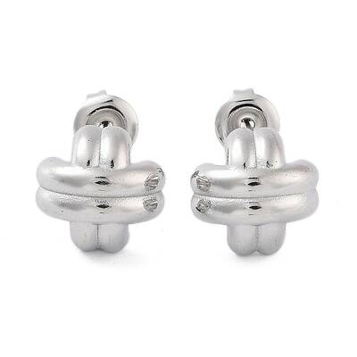 Non-Tarnish 304 Stainless Steel Arch Stud Earrings
