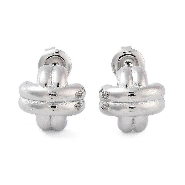 Non-Tarnish 304 Stainless Steel Arch Stud Earrings