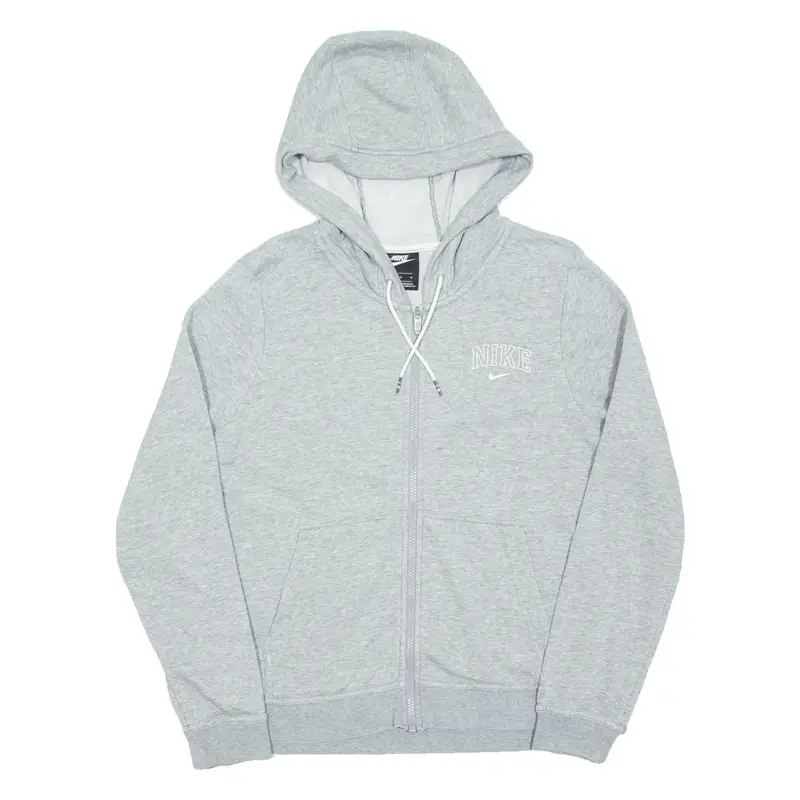 NIKE Womens Grey Hoodie Full Zip M