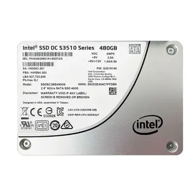 SSDSC2BB480G601 Intel DC S3510 480GB Multi-Level Cell SATA 6Gb/s 2.5-Inch Solid State Drive