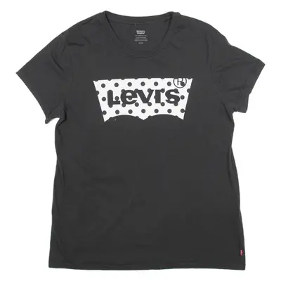 LEVI'S Womens T-Shirt Black M