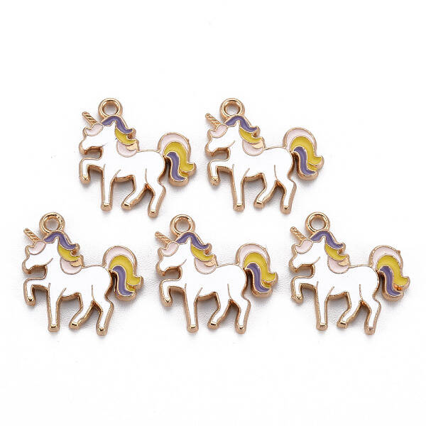 Alloy Enamel Pendants