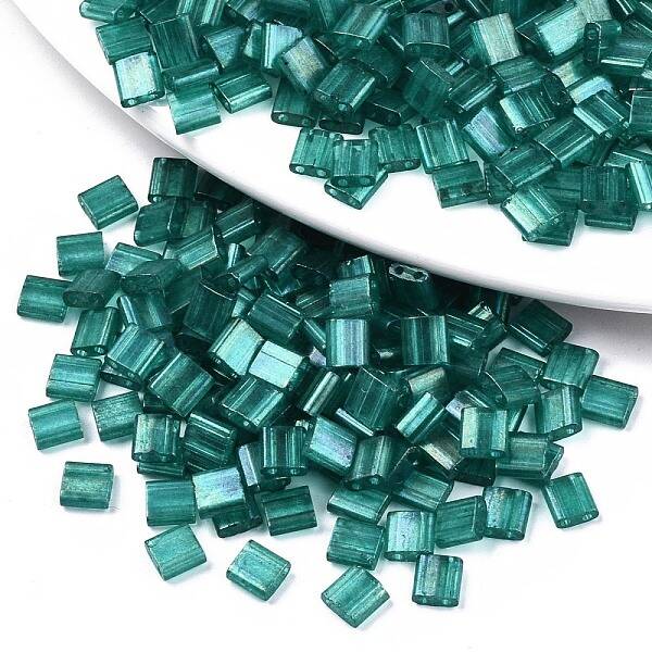 2-Hole Baking Paint Glass Seed Beads