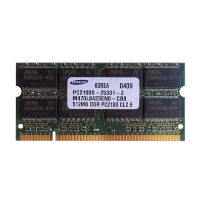 Samsung M470L6423EN0-CB0 | 512MB DDR-266MHz PC-2100 Non-ECC Unbuffered SODIMM CL2.5 2Rx8 2.5V 200-Pin Memory Module