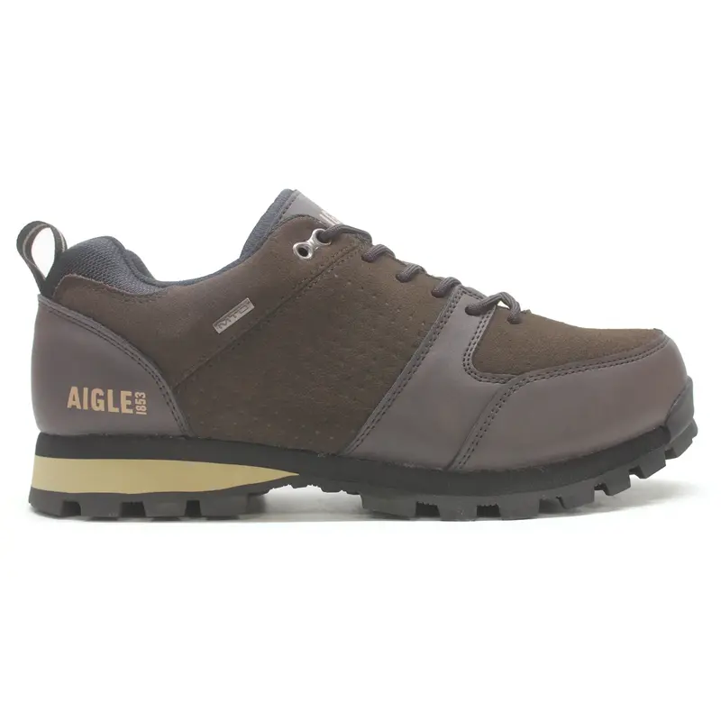 Aigle Plutno 2 MTD LT Leather Men's Lace Up Shoes - Expresso - Size:US 8 Men