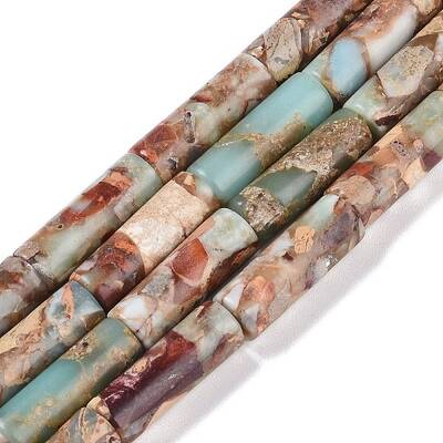 Synthetic Aqua Terra Jasper Beads Strands