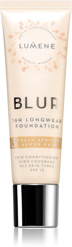 Lumene Blur 16h long-lasting foundation SPF 15 color 3 Fresh Apricot 30 ml