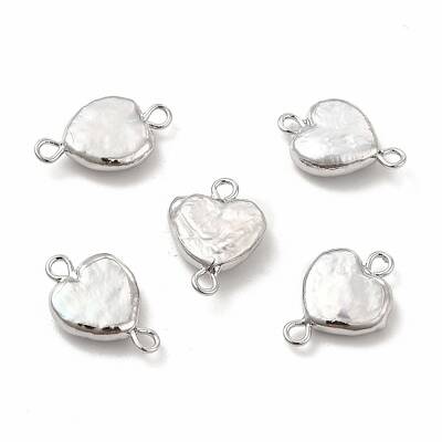 Baroque Natural Keshi Pearl Connector Charms