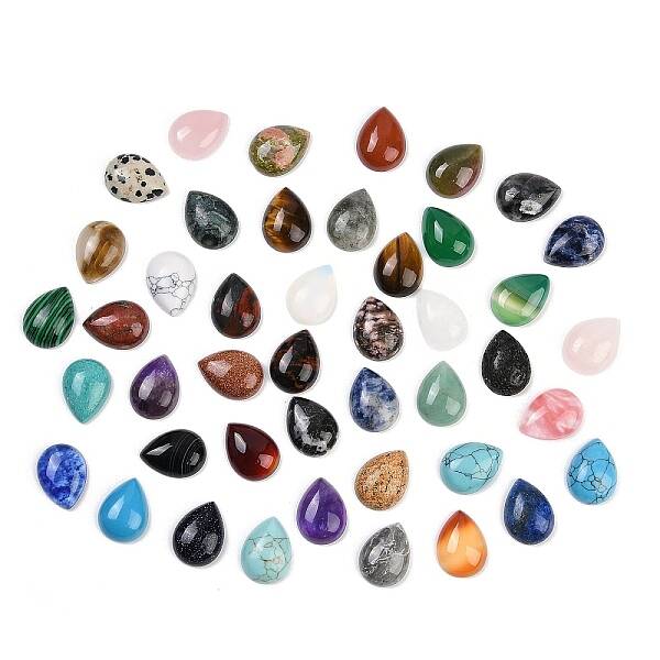 Natural & Synthetic Mixed Gemstone Cabochons