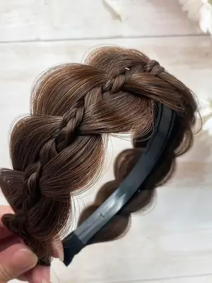 Women's Elegant Braided Headband, Trendy Gorgeous Natural Braided Headband, Chic All-match Hair Accessories for Hairstyle Dec...
