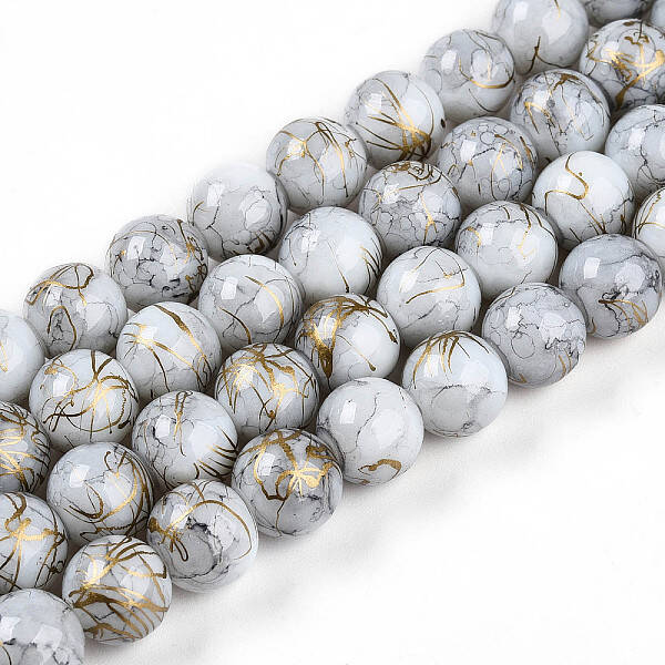 Baking Painted Glass Beads Strands