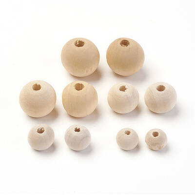 Unfinished Wood Beads