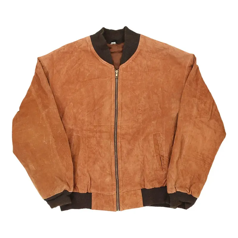 Unbranded Leather Jacket - XL Brown Leather