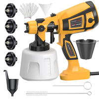 Paint Sprayer 1000W High Power Electric Spray Paint,1400ml High Capacity Container,with Adjustable Spray Width Knob 4 Nozzles...