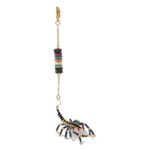 Scorpion Glass Seed Beads Pendant Decoration