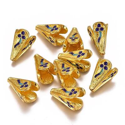 Alloy Enamel Bead Cones