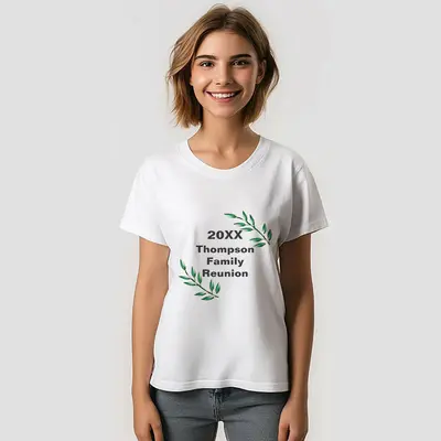 Branches Leaves Family Reunion Tree Custom T-Shirt