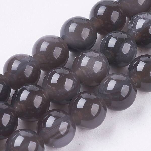 Natural Ice Obsidian Beads Strands