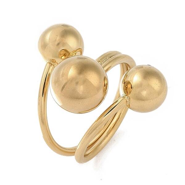Ion Plating(IP) 304 Stainless Steel Adjustable Cuff Rings for Women