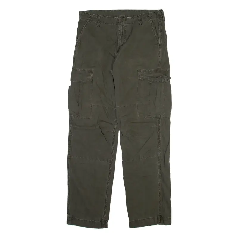 CARHARTT Cargo Mens Trousers Grey Relaxed Straight W33 L34