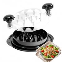 Large Chicken Breast Shredder Tool, Visible Lid Meat Grinder,Plastic Chicken Shredded Machine   with Anti-Slip Strip, Ergonom...