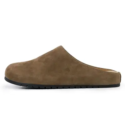 EVELLYHOOTD Women's French Style barefoot Slip on Round Toe Cork Footbed Clogs Fashion Suede Potato Shoes Outdoor Vintage Com...