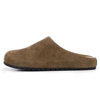 EVELLYHOOTD Women's French Style barefoot Slip on Round Toe Cork Footbed Clogs Fashion Suede Potato Shoes Outdoor Vintage Com...
