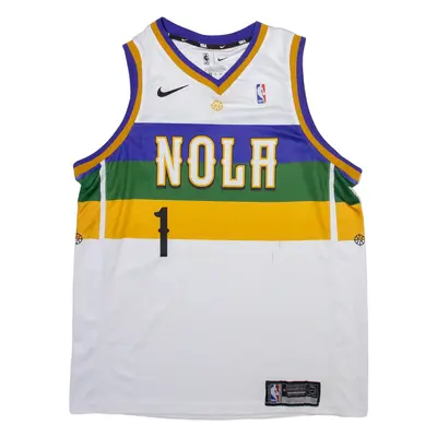 NIKE NBA New Orleans Pelicans Mens Jersey White Sleeveless USA V-Neck M
