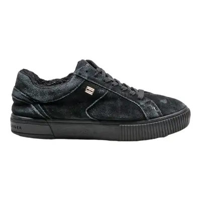TOMMY HILFIGER Sneaker Trainers Black Suede Womens UK 5