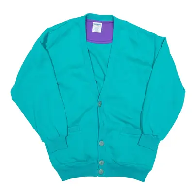 CHEETAH Cardigan Blue V-Neck Womens S