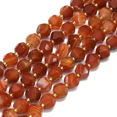Natural Banded Agate Beads Strands