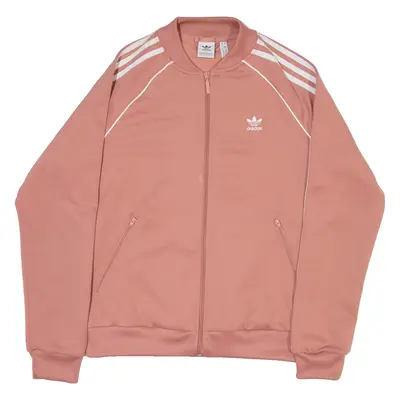 ADIDAS Womens Track Jacket Pink UK 12