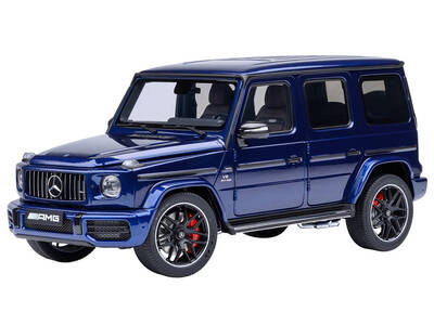 2019 Mercedes-Benz AMG G63 Brilliant Blue Metallic 1/18 Model Car by Autoart