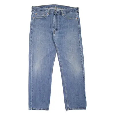 LEVI'S 505 Jeans Mens Blue Regular Straight Stone Wash W38 L30