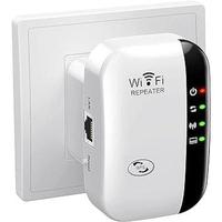 WiFi Extender & Signal Booster – Covers Up to 5000 Sq. Ft, Connects 52 Devices | Fast & Stable Internet | Easy 1-Key Setup ...