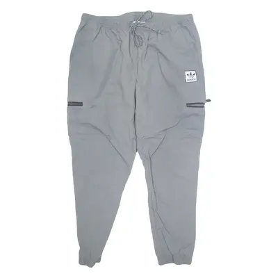 ADIDAS ORIGINALS Mens Joggers Grey Tapered 2XL W37 L29