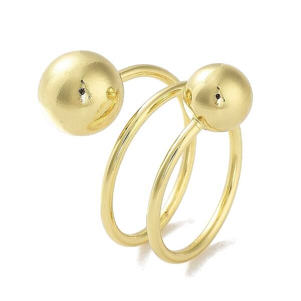 Rack Plating Brass Cuff Rings