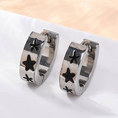304 Stainless Steel with Enamel Earrings
