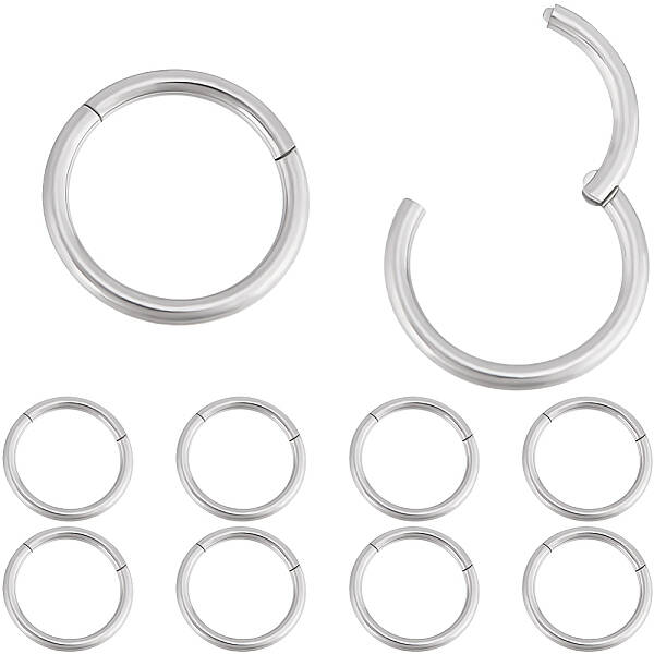 10Pcs 316L Stainless Steel Sleeper Earrings