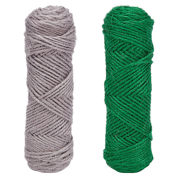 2Rolls 2 Colors Jute Cord