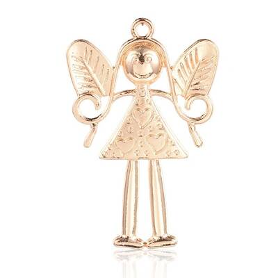 Tibetan Style Girl Alloy Big Pendants