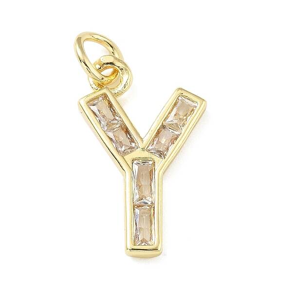 Brass Micro Pave Cubic Zirconia Pendants