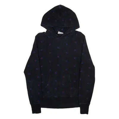 CHAMPION REVERSE WEAVE Mens Blue Hoodie L