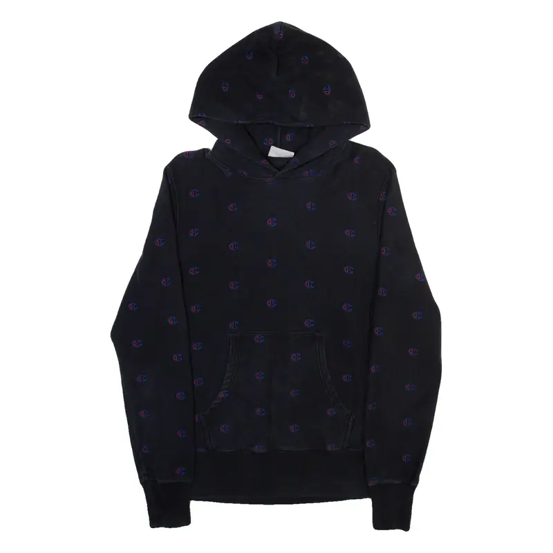 CHAMPION REVERSE WEAVE Mens Blue Hoodie L